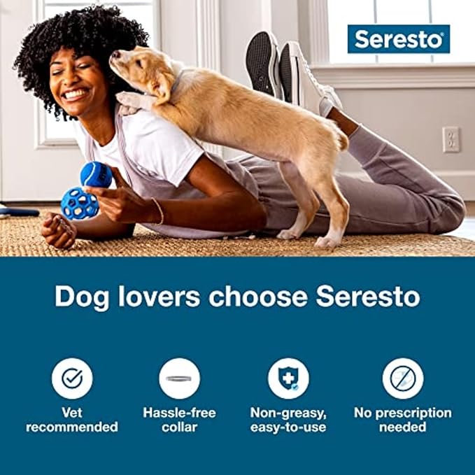 Seresto Cat Vet-Recommended Flea & Tick Treatment & Prevention Collar for Cats, 8 Months Protection | (Pack of 2)