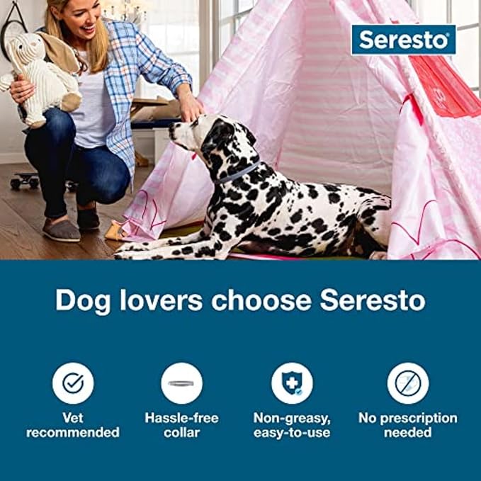 Seresto Cat Vet-Recommended Flea & Tick Treatment & Prevention Collar for Cats, 8 Months Protection | (Pack of 2)